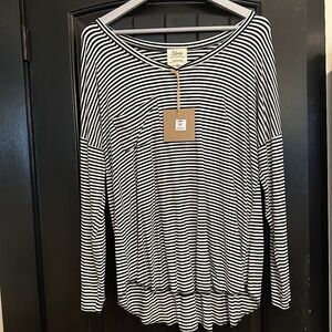 Striped Long Sleeve Ladies Shirt
